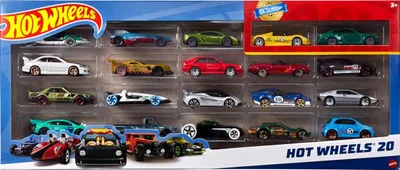Produktbild von Mattel, Hot Wheels 20 Fahrzeuge im Maßstab 1:64 (Modell), Bunt
