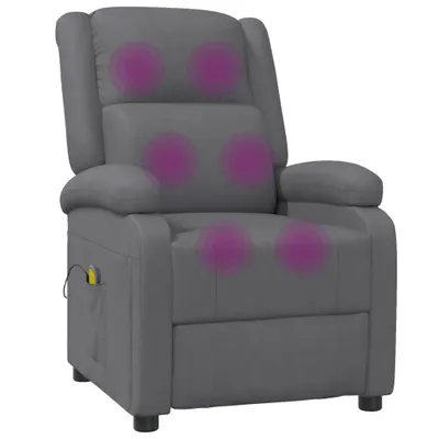 Produktbild von vidaXL Massagesessel Anthrazit Kunstleder