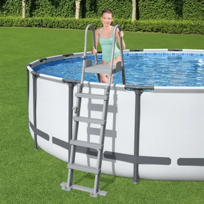 Zdjęcie produktu dla Bestway Flowclear 4-stopniowa bezpieczna drabinka basenowa 132 cm