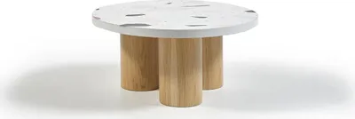 Produktbild von Couchtisch Kaffeetisch Designer Weiß Tisch Wohnzimmertisch Tische