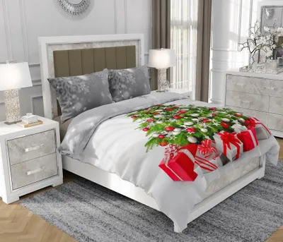 Immagine prodotto di Biancheria da letto 160x200 cm + 2x70x80 cm, set 3 pezzi, 100% cotone, cerniera, rosso - SOVIO | So.8009