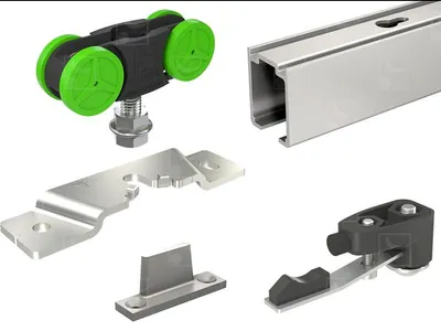 Image de Kit rail alu 190 cm + garniture 40kg - MANTION - MA40B-190