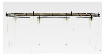 Produktbild von Gartenpavillon 530x350x265cm Partyzelt Bierzelt