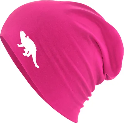 Produktbild von Huuraa Beanie Ankylosaurus Dinosaurier Fuchsia One Size Baumwolle und Elasthan Mütze Geschenkidee