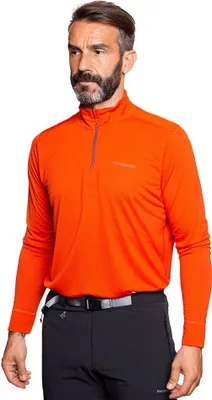 Image de Trangoworld Pull Lojsta Sweat à demi-fermeture éclair Orange S Homme Orange S