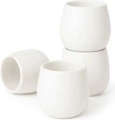Produktbild von Japanisches Teebecher Set "Camellia White", modernes Design