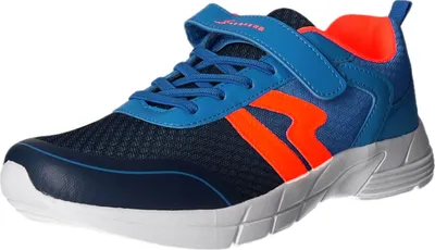 Produktbild von Sneakers Damen-Klett-Sportschuh Blau-Orange-Weiß, Farbe:blau, EU Größe:37
