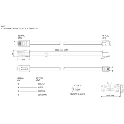 Produktbild von shiverpeaks BASIC S Modular Kabel RJ11 RJ45 Stecker 15,0 m