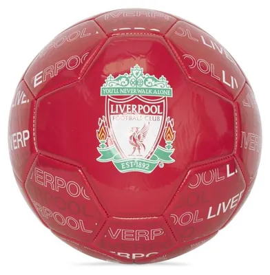 Produktbild von Liverpool FC Fußball Größe 1, offiziell lizenziert, mit Buchstaben-Design für Kinder