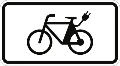 Produktbild von Verkehrsschild VZ1010-65, E-Bikes, Alu, RA1, 420x231 mm