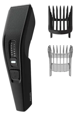 Zdjęcie produktu dla Maszynka do strzyżenia włosów Philips HC3510/15, regulowany grzebień, 0,5–23 mm, 13 ustawień, przewodowa, czarna