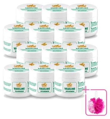 Image de 12 crèmes hydratantes pour le corps Goldline Vaseline - protectrices et hydratantes - 250 ml - Pack économique - 12 pièces