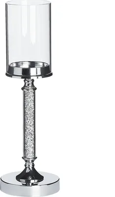 Produktbild von BELIANI Klassischer Kerzenständer Für Besonderes Flair Kerze Kerzen Deko Dekoration Silber Elegant Glas