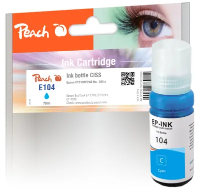 Obrázok produktu pre Peach PI200-798, Štandardná výťažnosť, Azúrová, 70 ml, 1 kusov