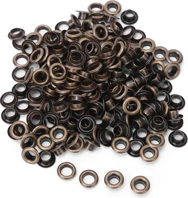 Produktbild von 100 Set 4mm Messing Ösen für DIY Lederhandwerk & Scrapbook, verschiedene Farben