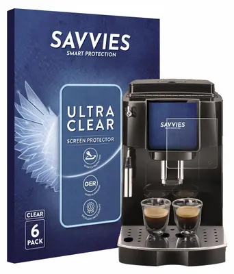 Produktbild von 6x Für DeLonghi Magnifica Start ECAM222.60 Schutzfolie Savvies Displayschutz Display Schutz Folie Klar Transparent
