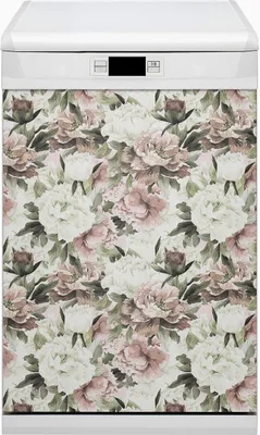 Produktbild von Magnet Folie für Geschirrspüler Küche Magnetmatte 45x80 cm  Nachbildung Geschirrspüle  - Vintage Bouquet Roses