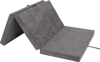 Produktbild von Skladací matrac, matrac do spálne, matrac pre hostí, kempingový matrac, matrac na spanie, plocha na ležanie, plážový matrac, matrac do auta, 200 x 120 cm, sivý