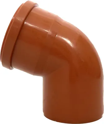 Produktbild von KG Bogen DN 160 67° PVC-U SN8 Winkel | Bogen mit Dichtung | für externe Entwässerungssysteme | Gummidichtung | Abwasser Installation |