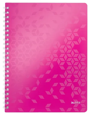 Produktbild von Leitz 46380023, Einfarbig, Pink, A4, 80 Blätter, 80 g/m², Kariertes Papier