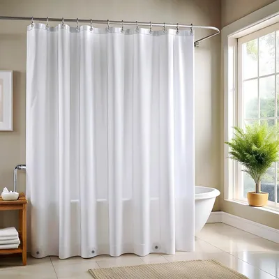 Produktbild von PEVA Duschvorhang Anti Schimmel 180x180 cm mit 3 Magneten, Frosted
