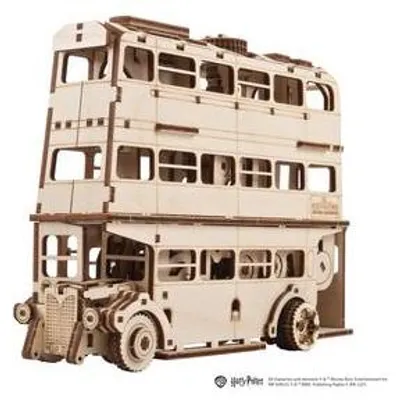 Immagine prodotto di Puzzle 3D, Autobusul Cavalerului, Ugears, legno, 268 pezzi