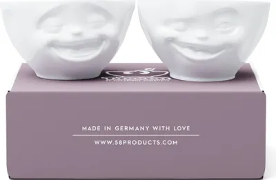 Produktbild von TV Tasse Schälchen-Set 71.01 Lachend und Zwinkernd mittel weiß