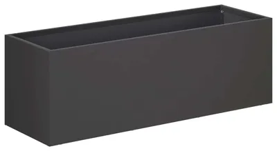 Obrázok produktu pre vidaXL Záhradný kvetináč čierny, 40 x 20 x 20 cm, z ocele