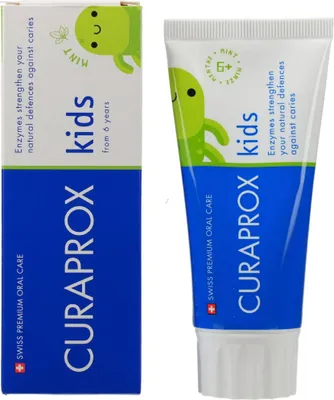 Immagine prodotto di Curaprox dentifricio per bambini alla menta da 6 anni 1450 ppm 60 ml