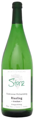 Produktbild von Storz Cleebronner Michaelsberg Riesling trocken 1000ml