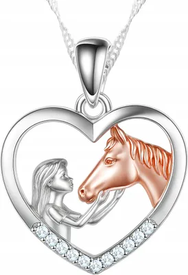 Immagine prodotto di Collana da bambina in argento con cuore e zirconi, argento 925