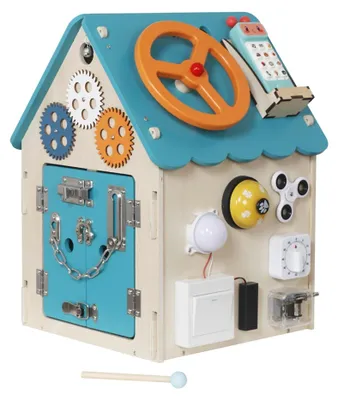 Obrázek produktu pro 2Kids Toys Activity board Domeček tyrkysový