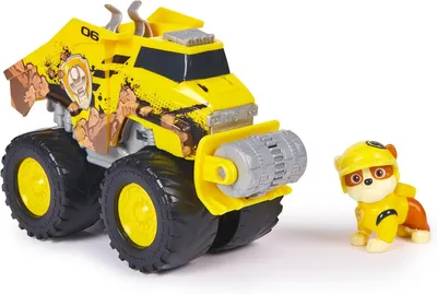 Produktbild von PAW Patrol Rettungsfahrzeuge – Bulldozer mit Rubble-Figur – Spielzeugauto