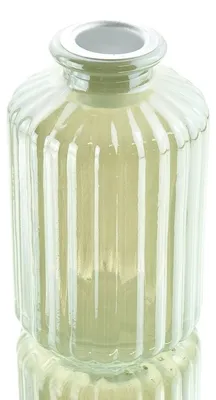 Produktbild von Stabkerzenhalter Eisgrün mit Rippenrelief 9,7 cm - Glas