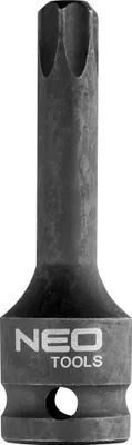 Produktbild von NEO TOOLS Schlagdosen, Steckschlüsseleinsatz für Schlagschrauber, robuste Schlagnuss, aus Chrom-Molybdän-Stahl, für Druckluftwerkzeuge und Ratschen, Typ: TORX (T55)