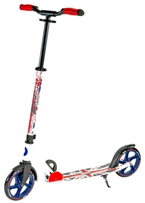 Produktbild von Best Sporting Scooter Union Jack 205er Rolle, aus Aluminium in England Design, klappbarer Tretroller