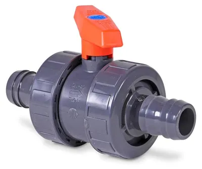 Produktbild von Kugelhahn PVC-U 38 mm Schlauchtülle