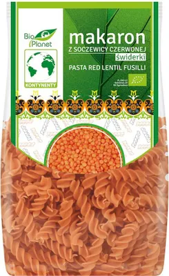 MAKARON PROTEINOWY (Z SOCZEWICY CZERWONEJ) ŚWIDERKI BIO 250 g - BIO PLANET