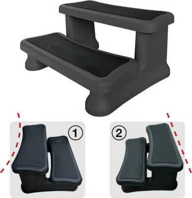 Produktbild von Universal Treppe Premium 2-stufig - 40x90x60cm