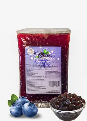 Produktbild von Bubble Tea Popping Boba - 600g Blaubeere - Aktion: 1 Gratis 600g Packung - Super Ideen zum selber machen und Partys