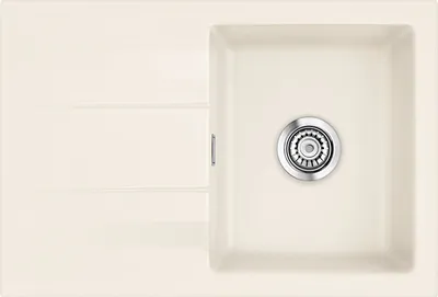Produktbild von Systemceram KeraDomo Spüle GENEA 75 in JASMIN mit Handbetätigung / Einbauspüle