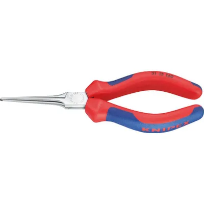 Produktbild von Knipex 31 15 160, Spitzzange, Chrom-Vanadium-Stahl, Kunststoff, Blau, Rot, 160 mm, 124 g