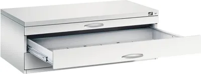 Produktbild von CP 7100 Planschrank lichtgrau 3 Schubladen 110,0 x 76,5 x 42,0 cm