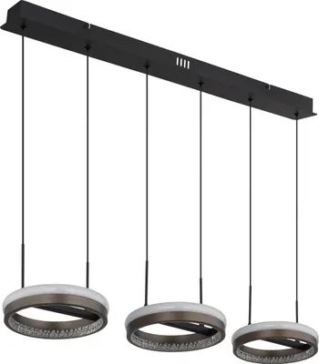 Produktbild von Globo Lighting Hängeleuchte Metall schwarz matt, LED