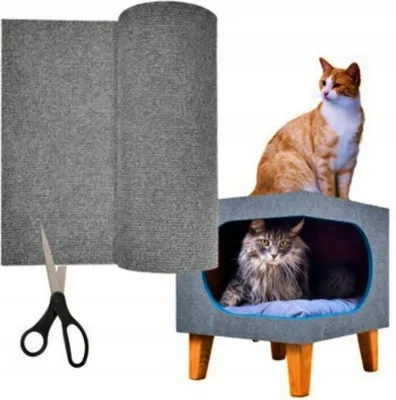 Produktbild von Selbstklebender Kratzschutz für Möbel, Sofa & Türen, Kratzmatte 100x40 cm, Grau