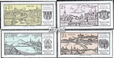 Produktbild von Briefmarken Ungarn 1971 Mi 2646A-2649A postfrisch Briefmarkenausstellung