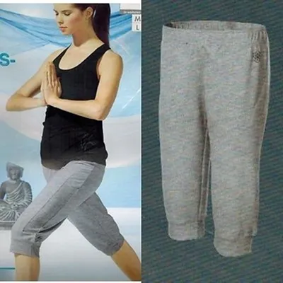 Produktbild von Damen Fitness-Hose Sport-Hose Capri Crivit - Grau M 40/42
