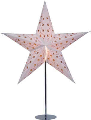 Ständer für Papiersterne, Edelstahl, 65x13x13 cm, elektrisch