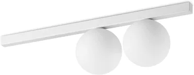 Image de Plafonnier contemporain Binomio Métal Blanc 2 Lumières G9 4W 3000K Ip20