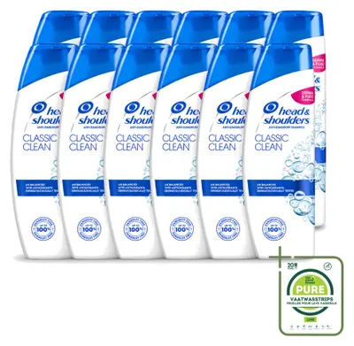 Obrázok produktu pre 12 kusov šampónu Head & Shoulders Classic Clean, 200 ml - veľké balenie